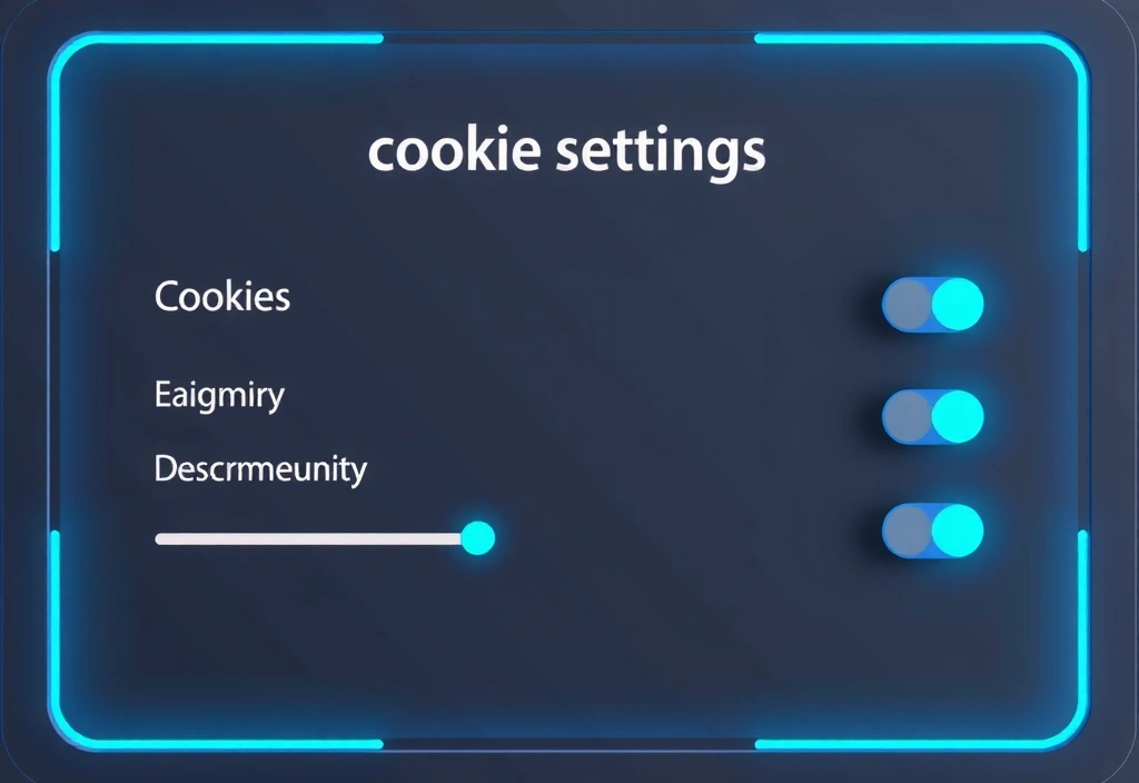 Cookie settings interface illustration