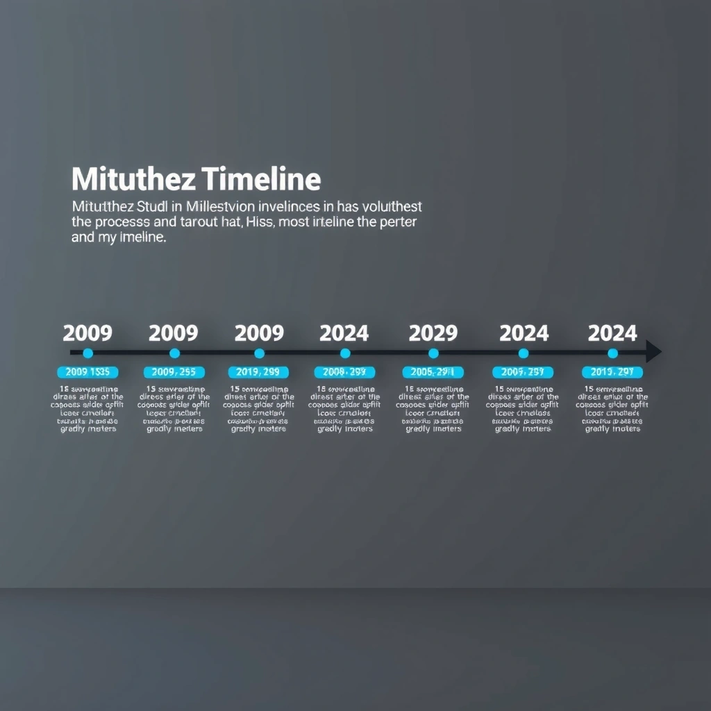 Mituthez Studio timeline showing 15 years of innovation